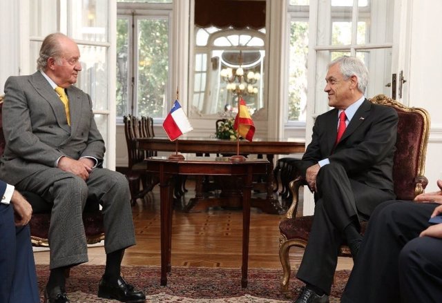 Piñera recibe al Rey Juan Carlos
