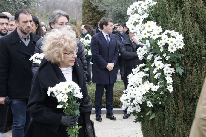 Manuela Carmena en el homenaje a las  víctimas del 11-M