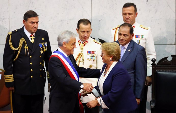 Piñera recién investido de nuevo presidente de Chile
