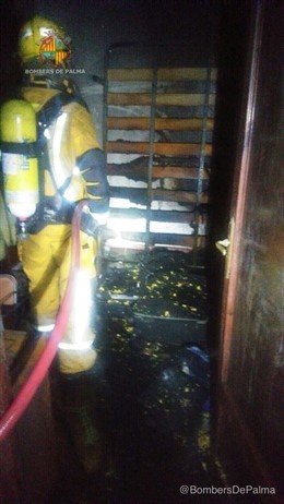 Incendio en una vivienda de Eusebio Estada