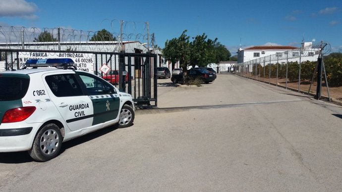 Pirotècnia Ricardo Caballer a Olocau (València), on ha mort un home