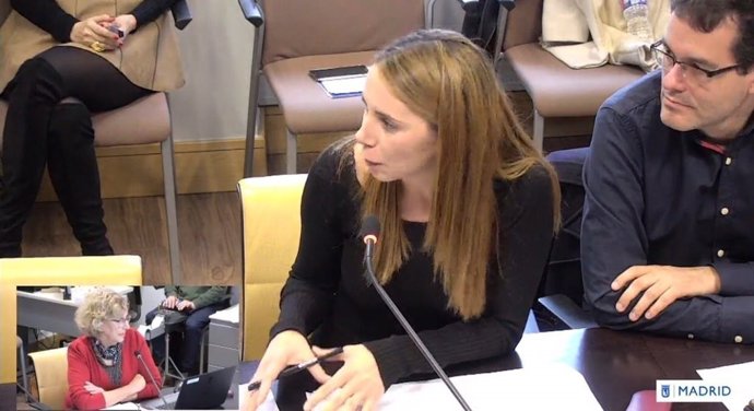 Mar Espinar en la Comisión de Cultura del Ayuntamiento de Madrid