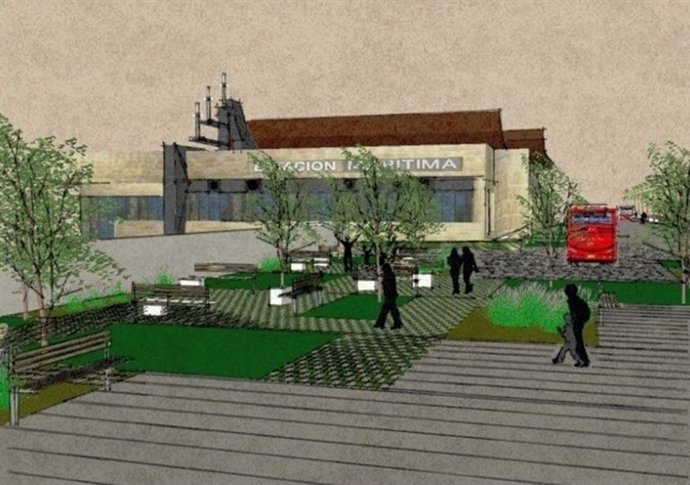 Infografía de la mejora del entorno de la estación marítima