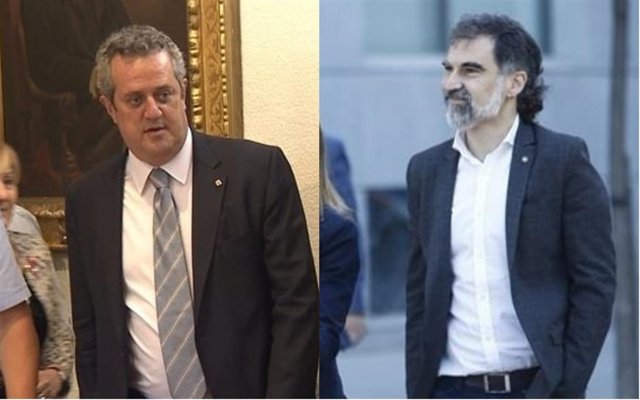 Montaje de Joaquim Forn y Jordi Cuixart