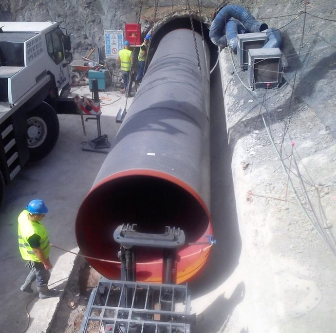 Obras de conducciones de agua en Algeciras