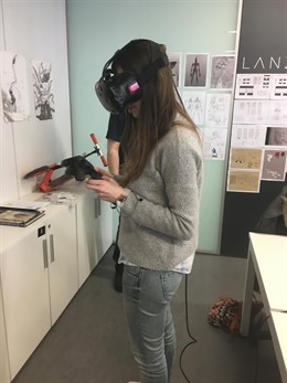 Prueba de uno de los videojuegos