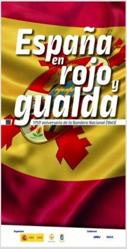 Cartel de la exposición de banderas históricas de España