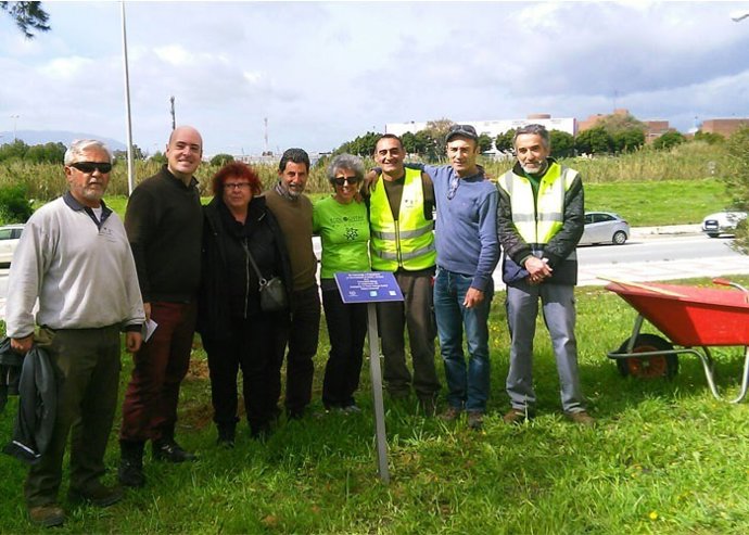 Plantación de cuatro almendros en la UMA en homenaje a las víctimas de Fukushima