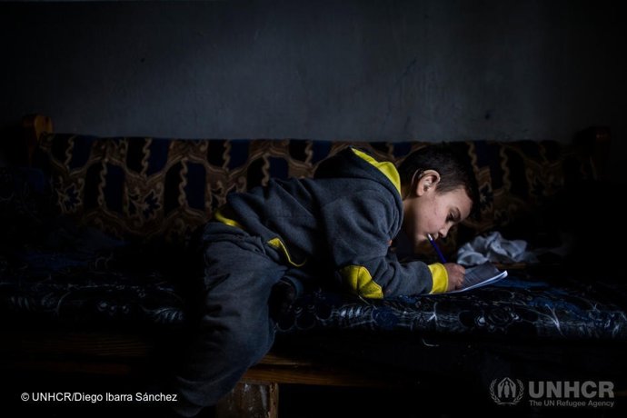 Mohamed, niño refugiado sirio