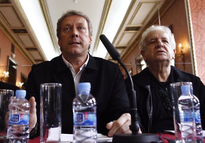 Daniel Bianco y José Carlos Plaza en la presentación de la ópera Juan José