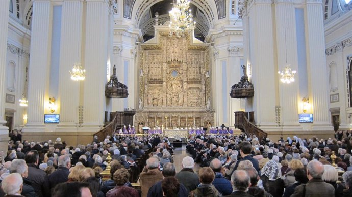 Funeral del arzobispo emérito de Zaragoza, monseñor Elías Yanes