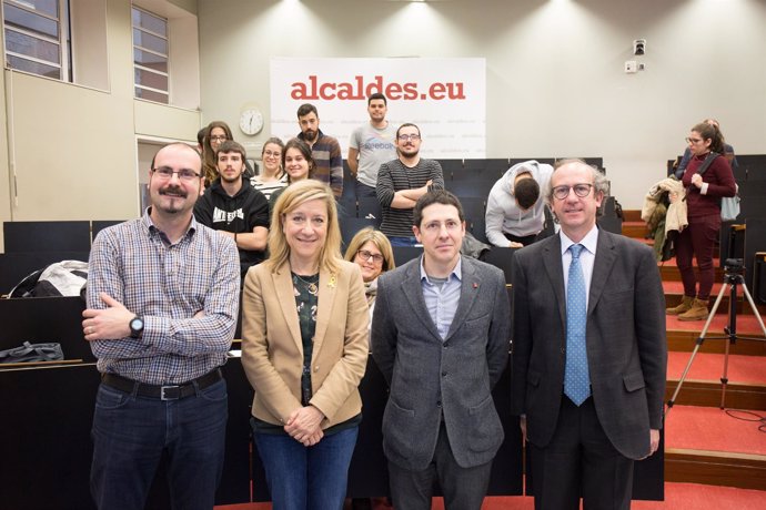 Neus Lloveras, Abel Escribà, Estanislau Alcover y Xavier Roca