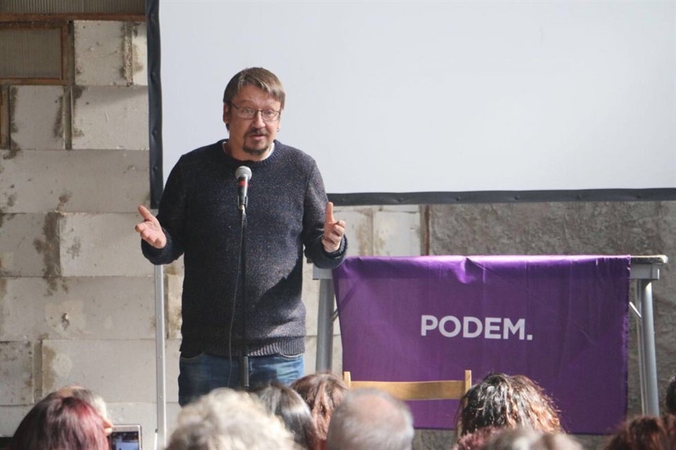 El líder de los comuns y candidato a liderar Podem, Xavier Domènech.