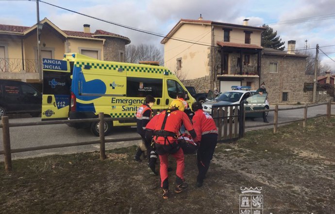 Rescate de dos personas accidentadas en Gredos. 12-3-2018