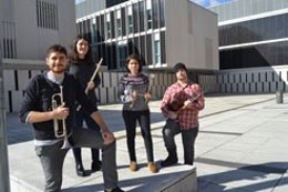 Javier Garín, Ane Alberdi, Beatriz Vallejo y Aizbeltz Auza.
