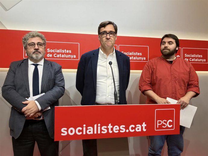 Josep Joan Moreso, Salvador Illa y Ferran Pedret, PSC