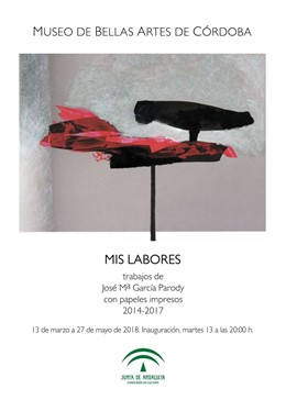 Cartel de la exposición de García Parody en el Bellas Artes