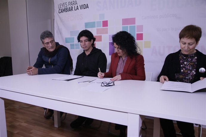 Maribel Mora, este martes, en rueda de prensa