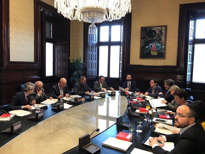 Reunión de la Junta de Portavoces del Parlament