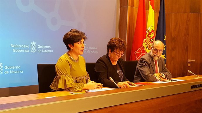 María Solana, María José Beaumont y Fernando Domínguez.