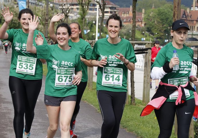 Marcha contra el cáncer de Gipuzkoa.