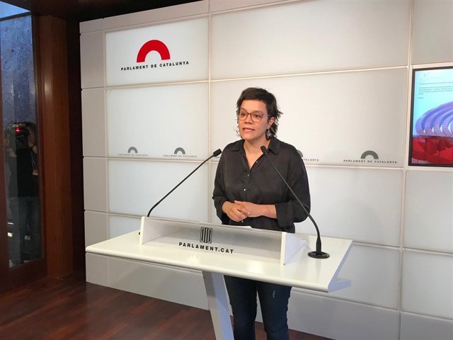 La diputada de la CUP en el Parlament Natàlia Sànchez