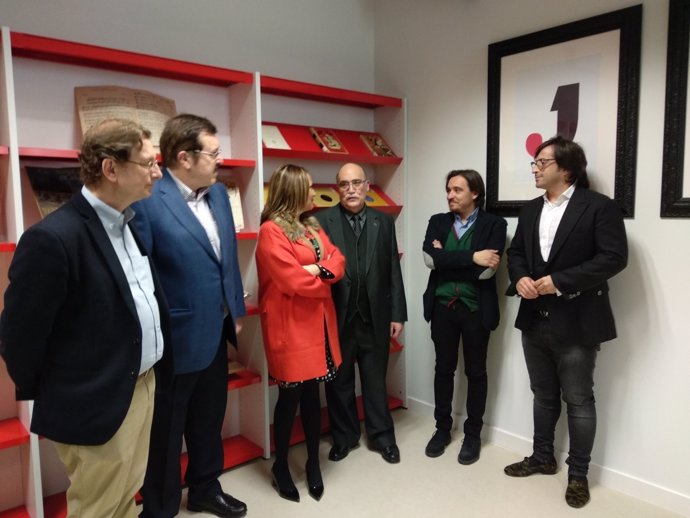Inauguración de la fonoteca de la jota en la Biblioteca de Aragón.