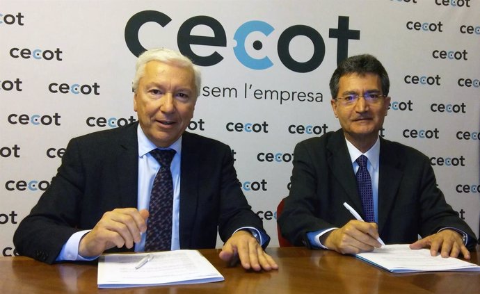 Antoni Abad (Cecot) y Xavier Tudela (CCC)