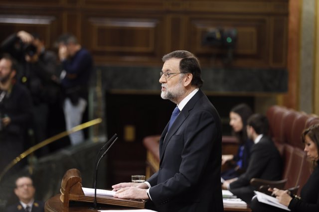 Rajoy interviene en el Pleno del Congreso sobre las pensiones