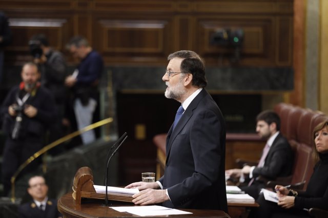 Rajoy intervé en el ple del Congrés