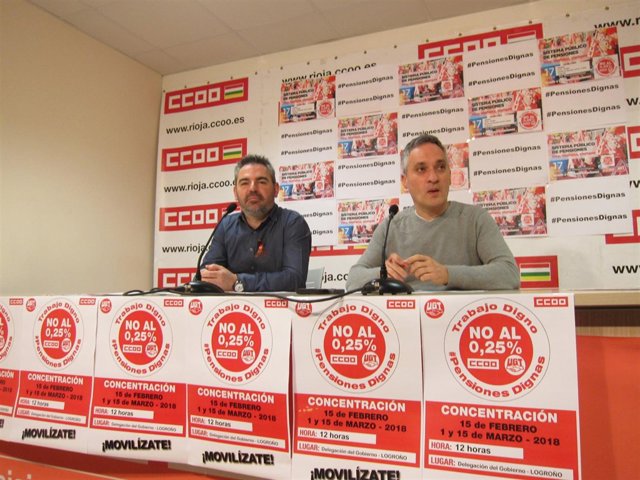 Secretarios generales CCOO y UGT sobre pensiones                              