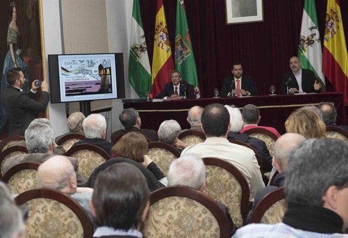 Presentación del sello del Tricentenario del traslado de la Casa de Contratación