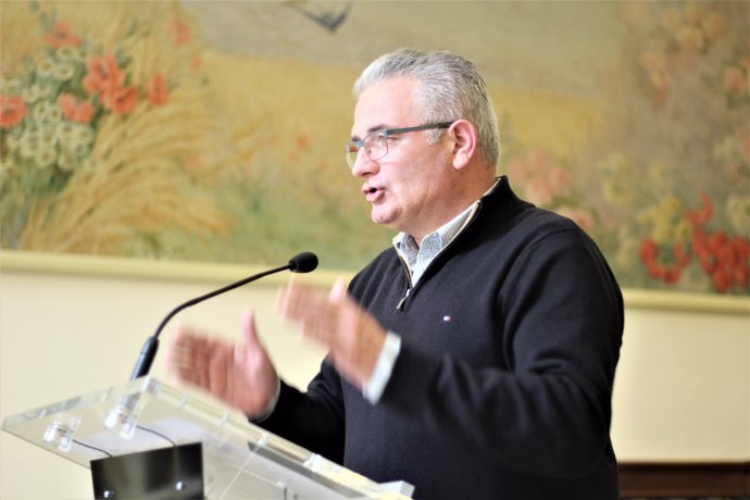 El portavoz parlamentario de El PI, Jaume Font, tras la Junta de Portavoces