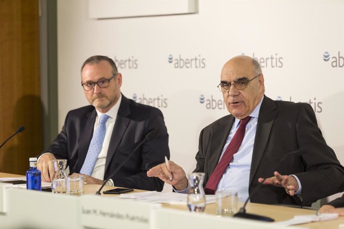 El presidente de Abertis, Salvador Alemany, y su primer ejecutivo, José Aljaro