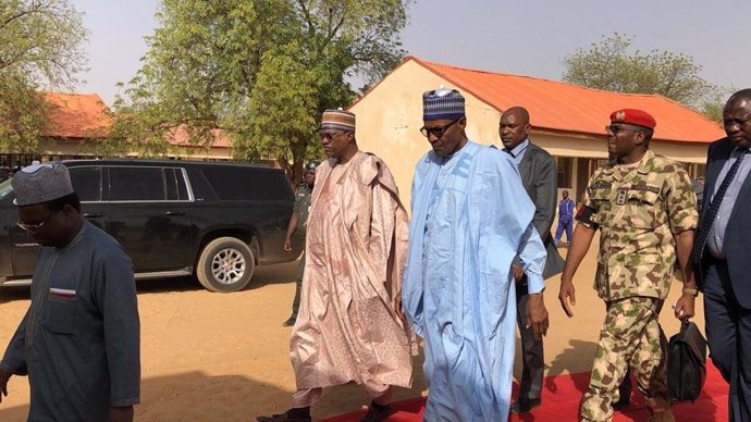 Presidente de Nigeria, Muhammadu Buhari, visita Yobe tras el secuestro en Dapchi