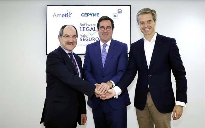 Acord entre Cepyme, Ametic i BSA per formentar l'ús de programari legal