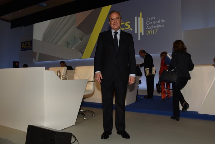 El president d'ACS, Florentino Pérez, en la junta d'accionistes