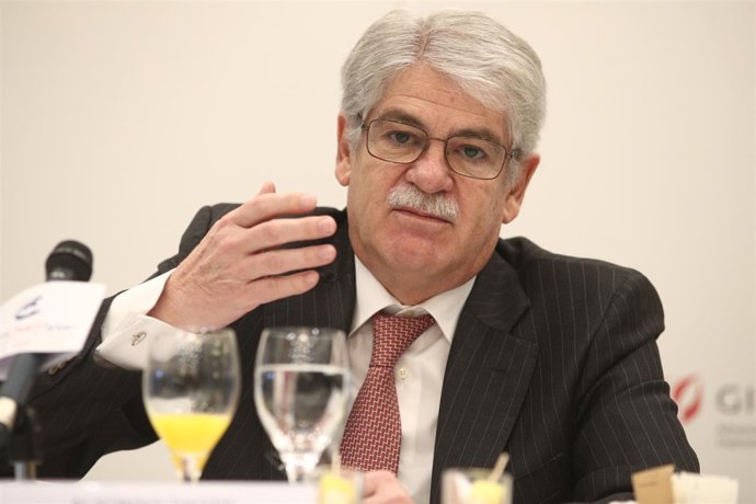 Alfonso Dastis en una imagende archivo de un foro organizado por Amcham Spain