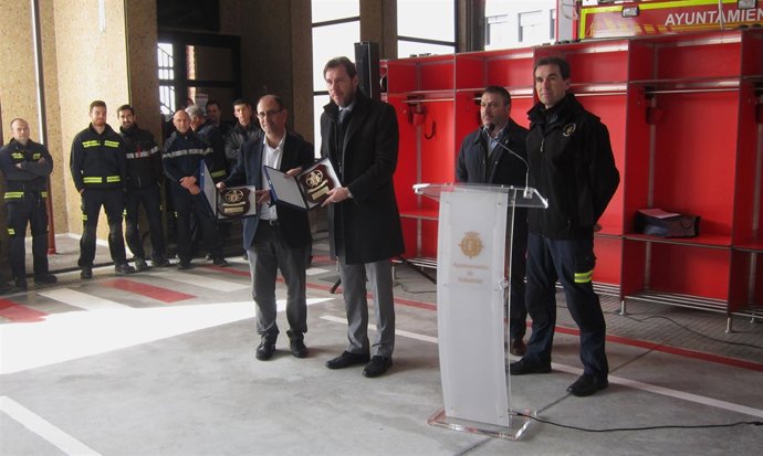 Inauguración de las obras del parque de Bomberos de Las Eras. 15-3-2018