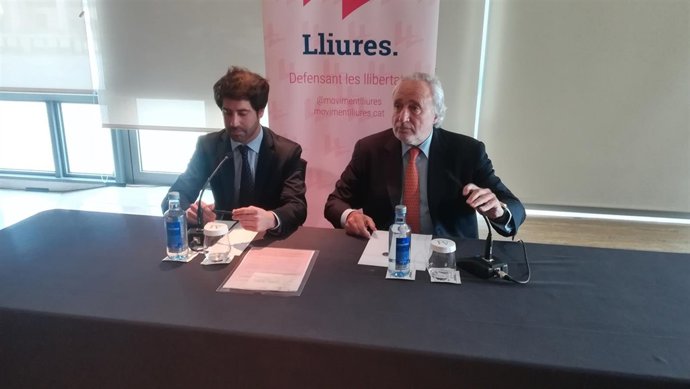 Los dirigentes de Lliures Antoni Fernández Teixidó y Roger Montañola