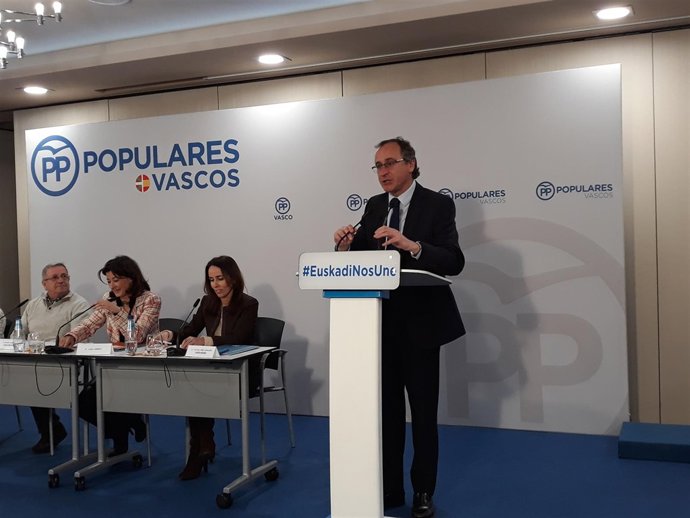 El presidente del PP vasco. Alfonso Alonso