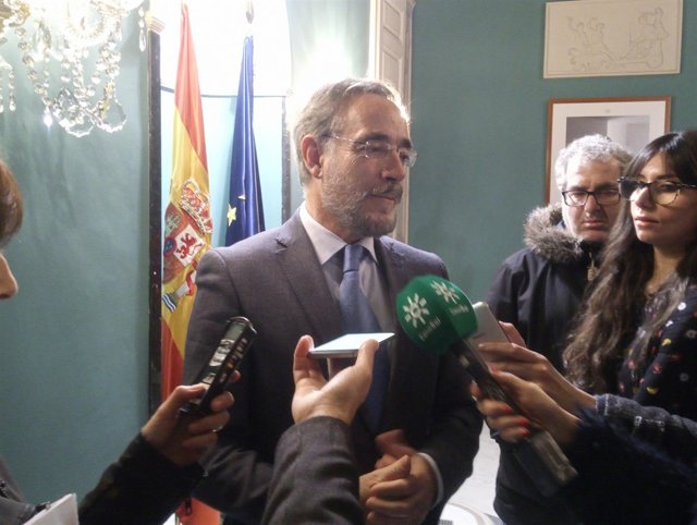 El consejero de Fomento, Felipe López, en Madrid