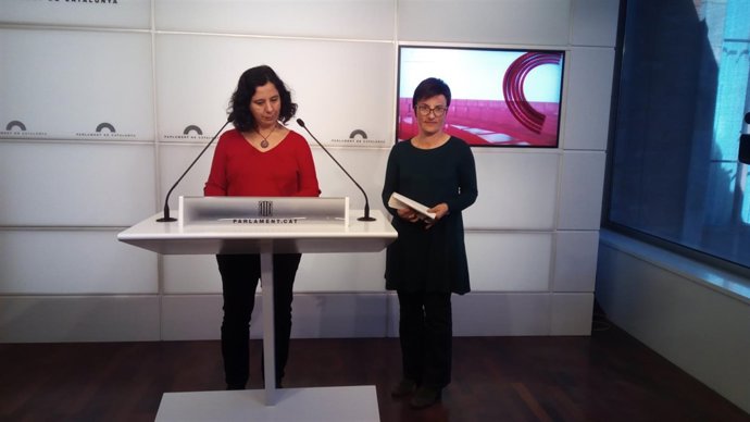 Las diputadas de CatECP Susanna Segovia y Marta Ribas
