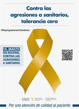 Cartel contra las agresiones a sanitarios 