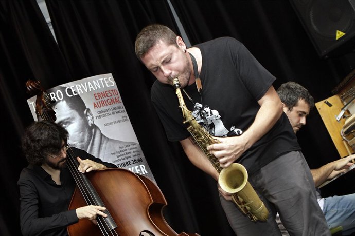 Jam session de Aurignac en la presentación de su concierto.
