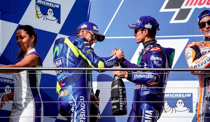 Valentino Rossi y Maverick Viñales (Movistar Yamaha MotoGP)