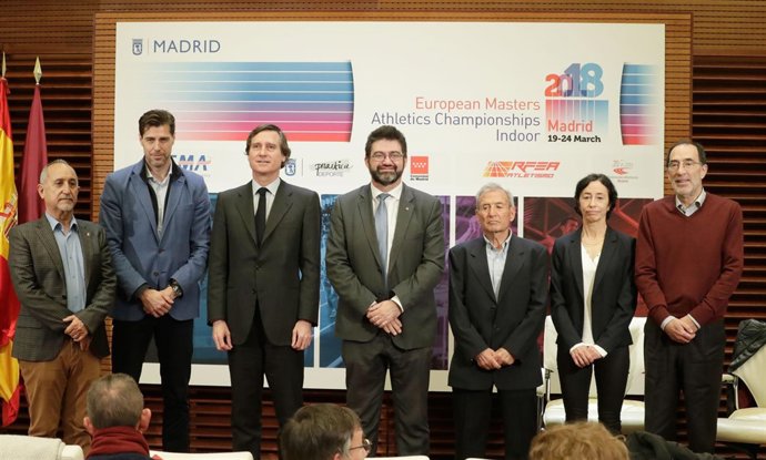 Presentación del Campeonato Europeo de Atletismo Máster en pista cubierta