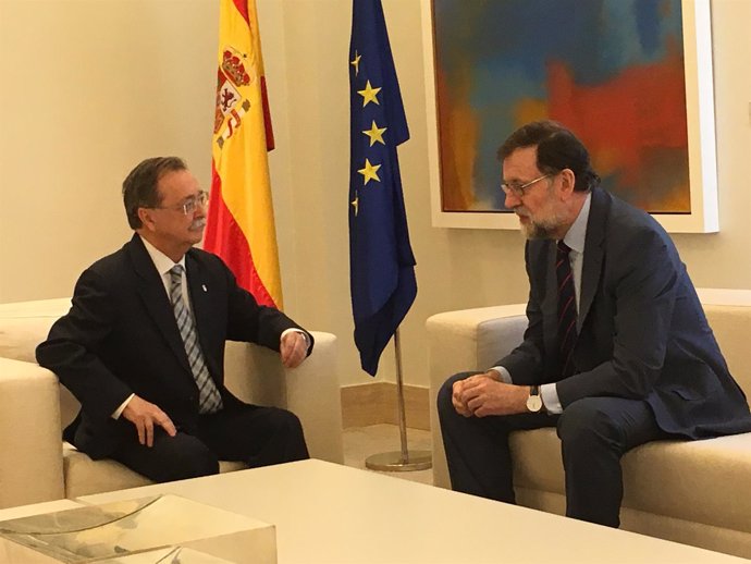 El presidente de Ceuta, Juan Vivas, y el presidente del Gobierno, Mariano Rajoy