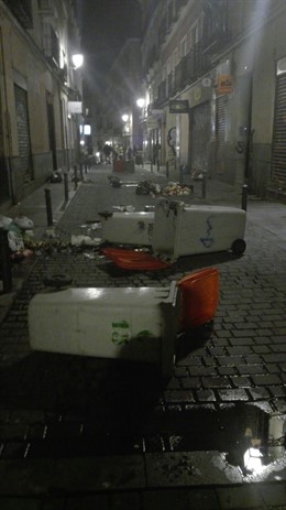 Incidentes en Lavapiés tras la muerte de un mantero