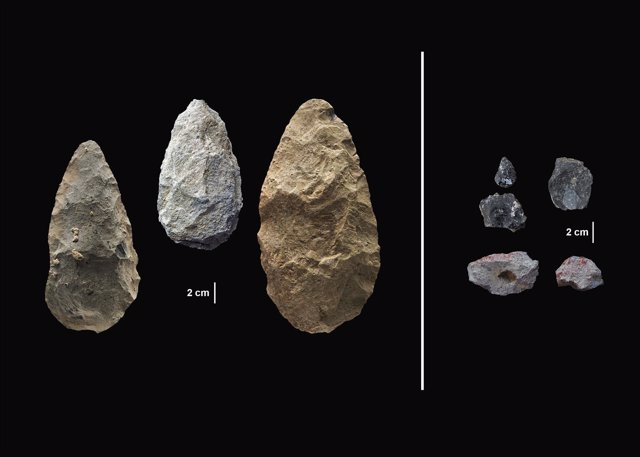 Artefactos de piedra de hace 300.000 años